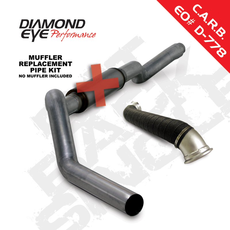 GMC 3500 Performance Exhaust - Diamond Eye Performance - Catback Single Rear Exit - `06-`07